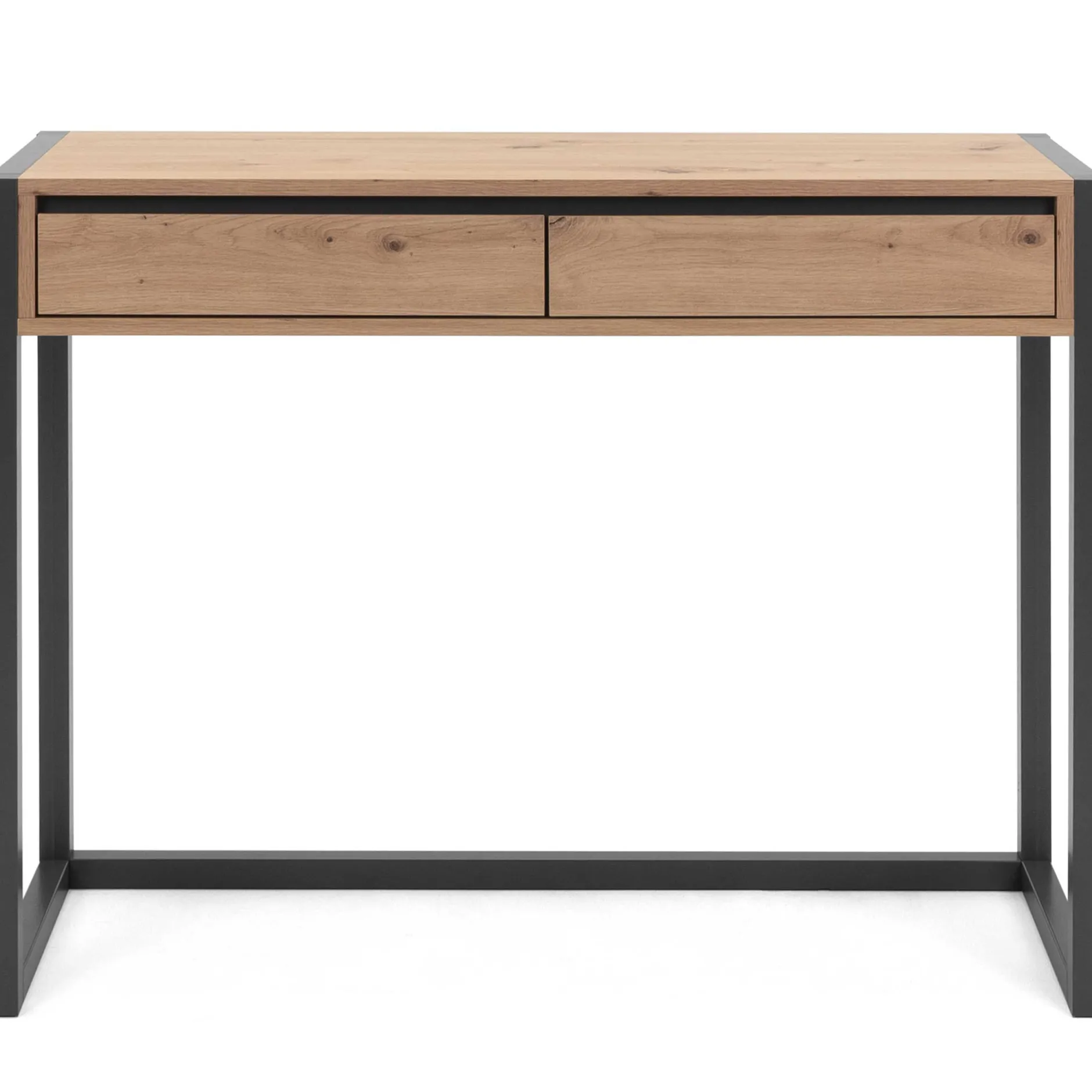 Beistelltisch Damon 100cm 2 Schubladen - Eiche/anthrazit