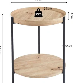 Beistelltisch Davina | Ø45 x 55 cm | Old Oak Design