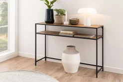 Beistelltisch Dover 120cm industrial - schwarz/Wildeiche