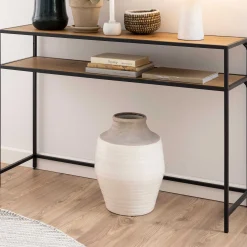 Beistelltisch Dover 120cm industrial - schwarz/Wildeiche