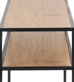 Beistelltisch Dover 120cm industrial - schwarz/Wildeiche