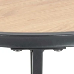 Beistelltisch Dover ø40cm - schwarz/Wildeiche