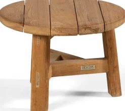 Beistelltisch Ferdau Gescova - Recyceltes Teakholz - Ø50 cm - Braun