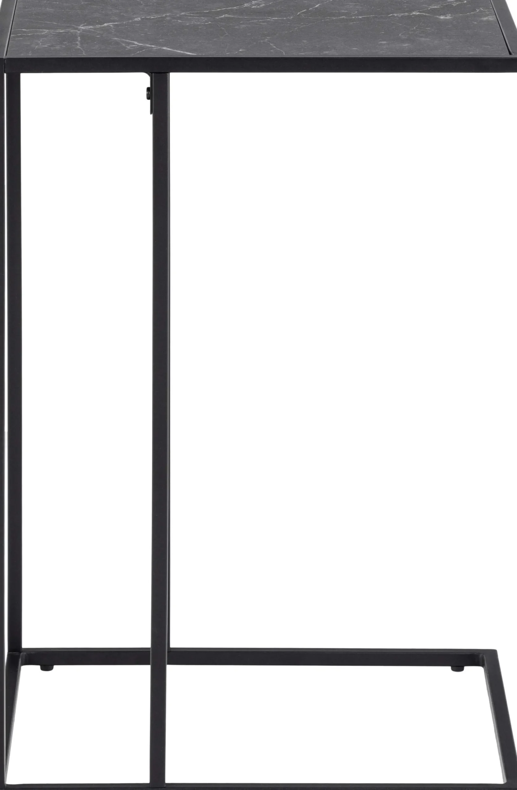 Beistelltisch Infinity 43x35 cm - schwarzer Marmor