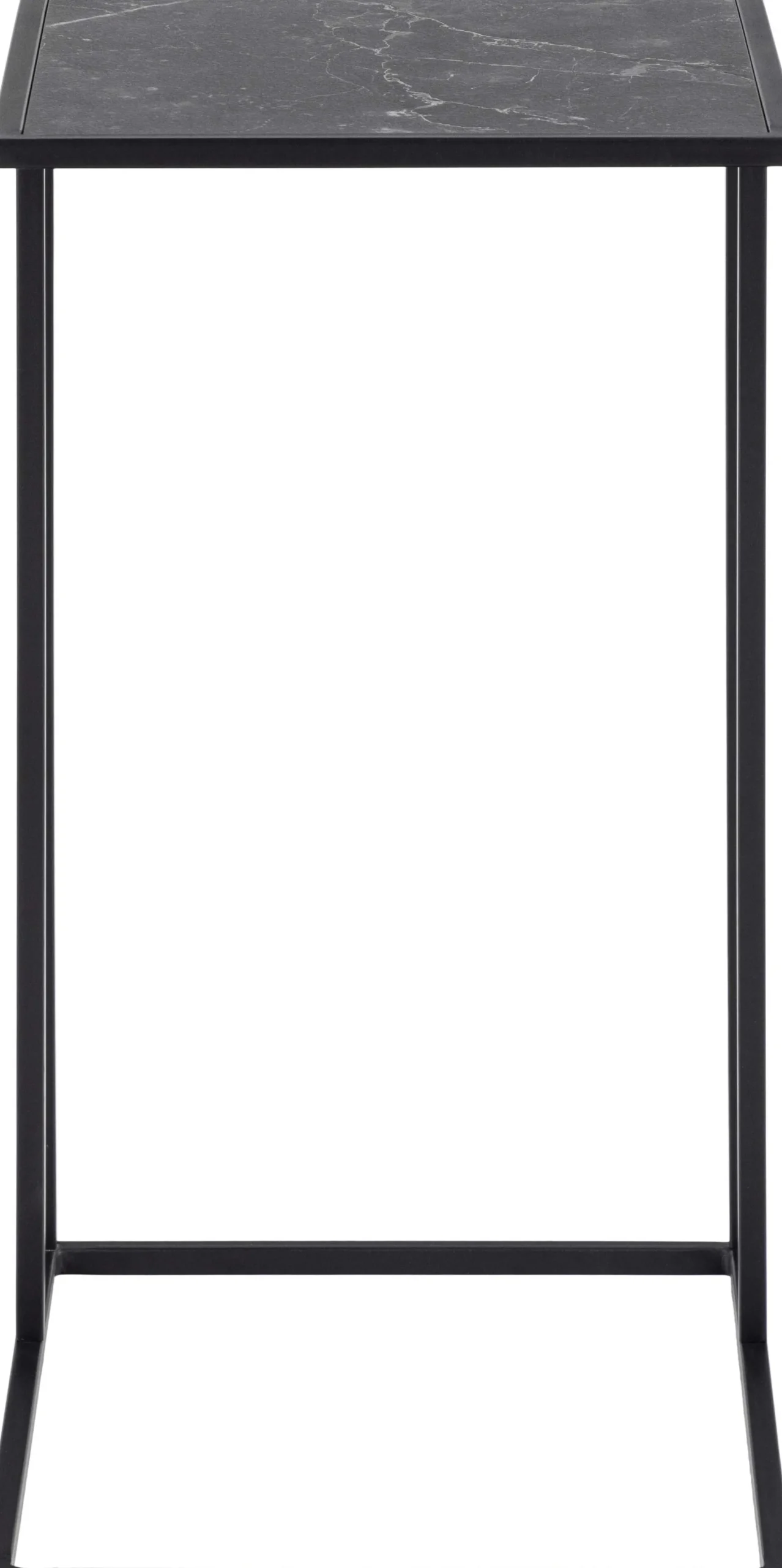Beistelltisch Infinity 43x35 cm - schwarzer Marmor