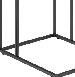 Beistelltisch Infinity 43x35 cm - schwarzer Marmor