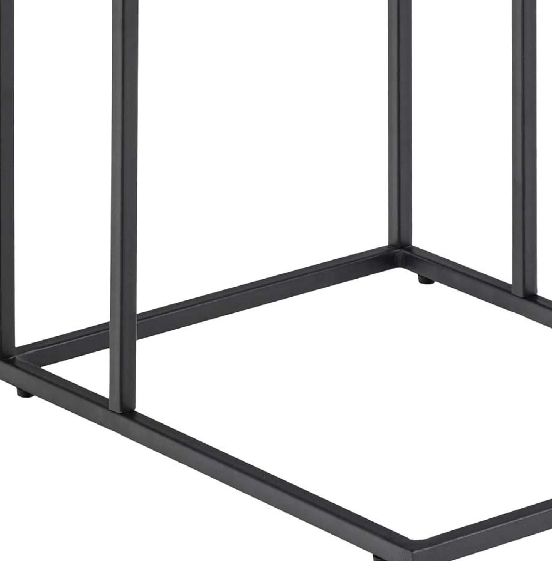Beistelltisch Infinity 43x35 cm - schwarzer Marmor