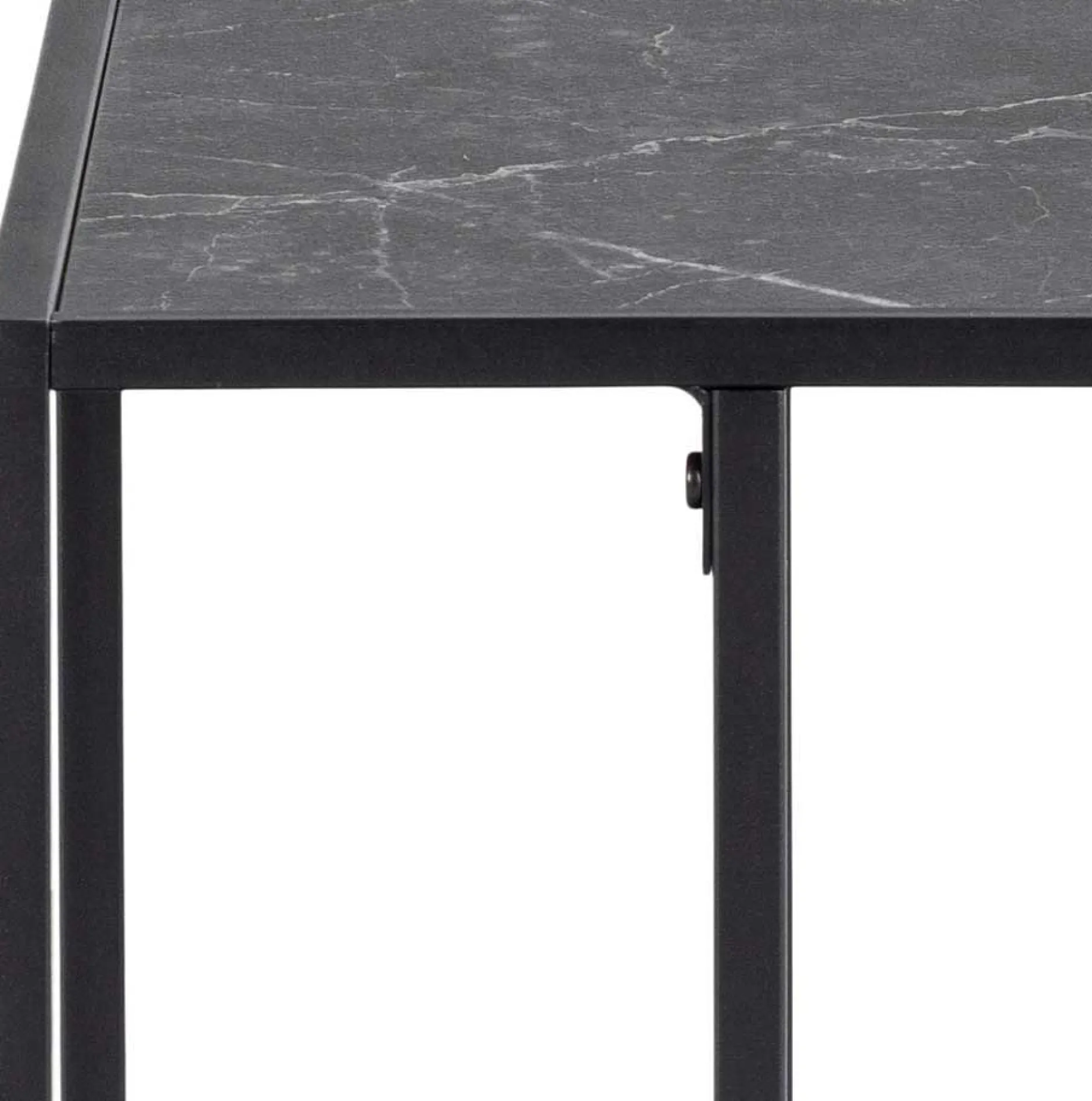 Beistelltisch Infinity 43x35 cm - schwarzer Marmor