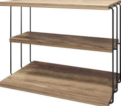 Beistelltisch Lifon - 100% MELAMINE - Atlantische Kiefer - 50 x 33 x 40 cm