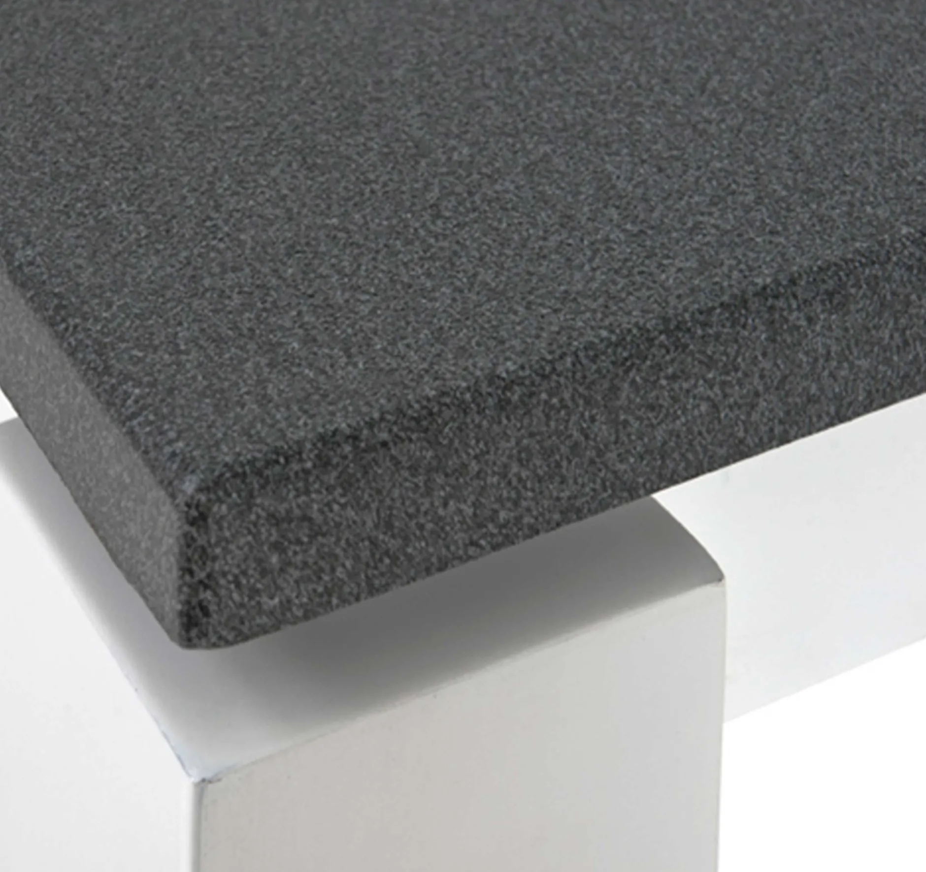 Beistelltisch Marius 40x40cm, 1 Schublade - weiß/anthrazit