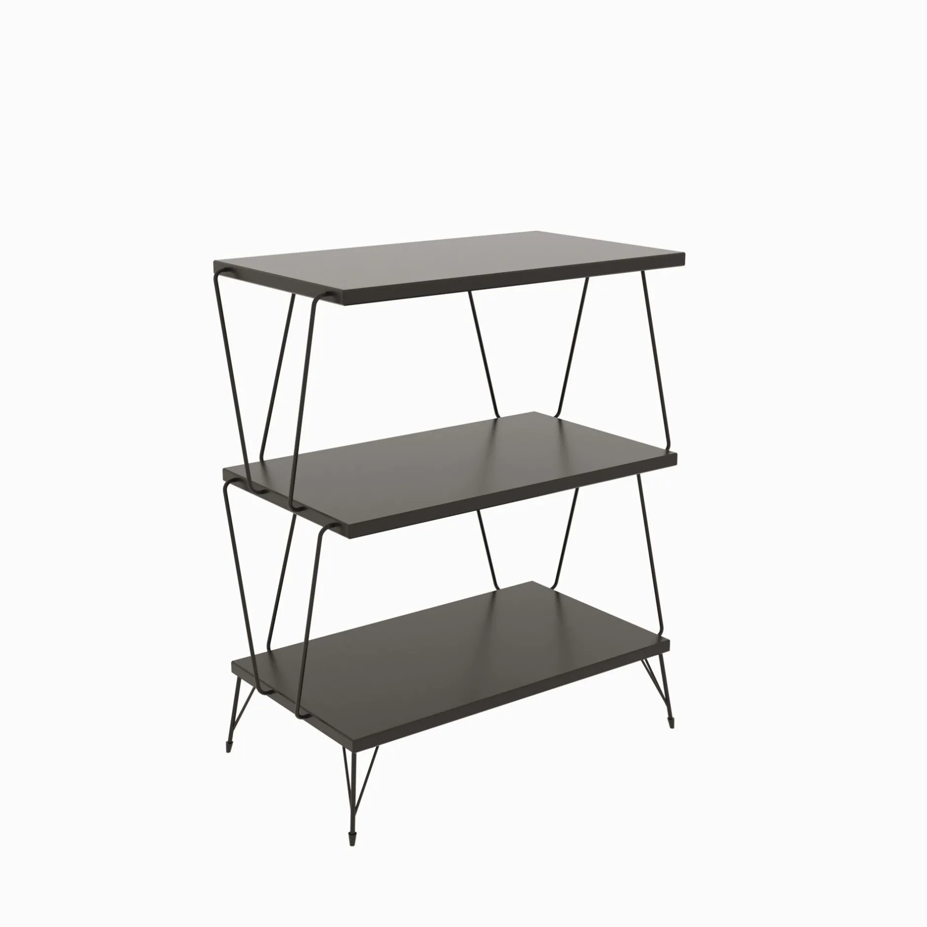 Beistelltisch | 18mm Melamin beschichtet | 48x75x31cm | Anthrazit