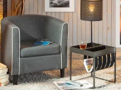 Beistelltisch Nubis 35x35 - anthrazit