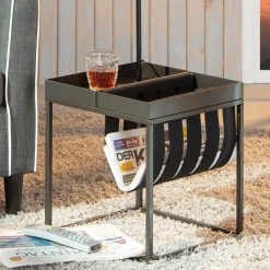 Beistelltisch Nubis 35x35 - anthrazit