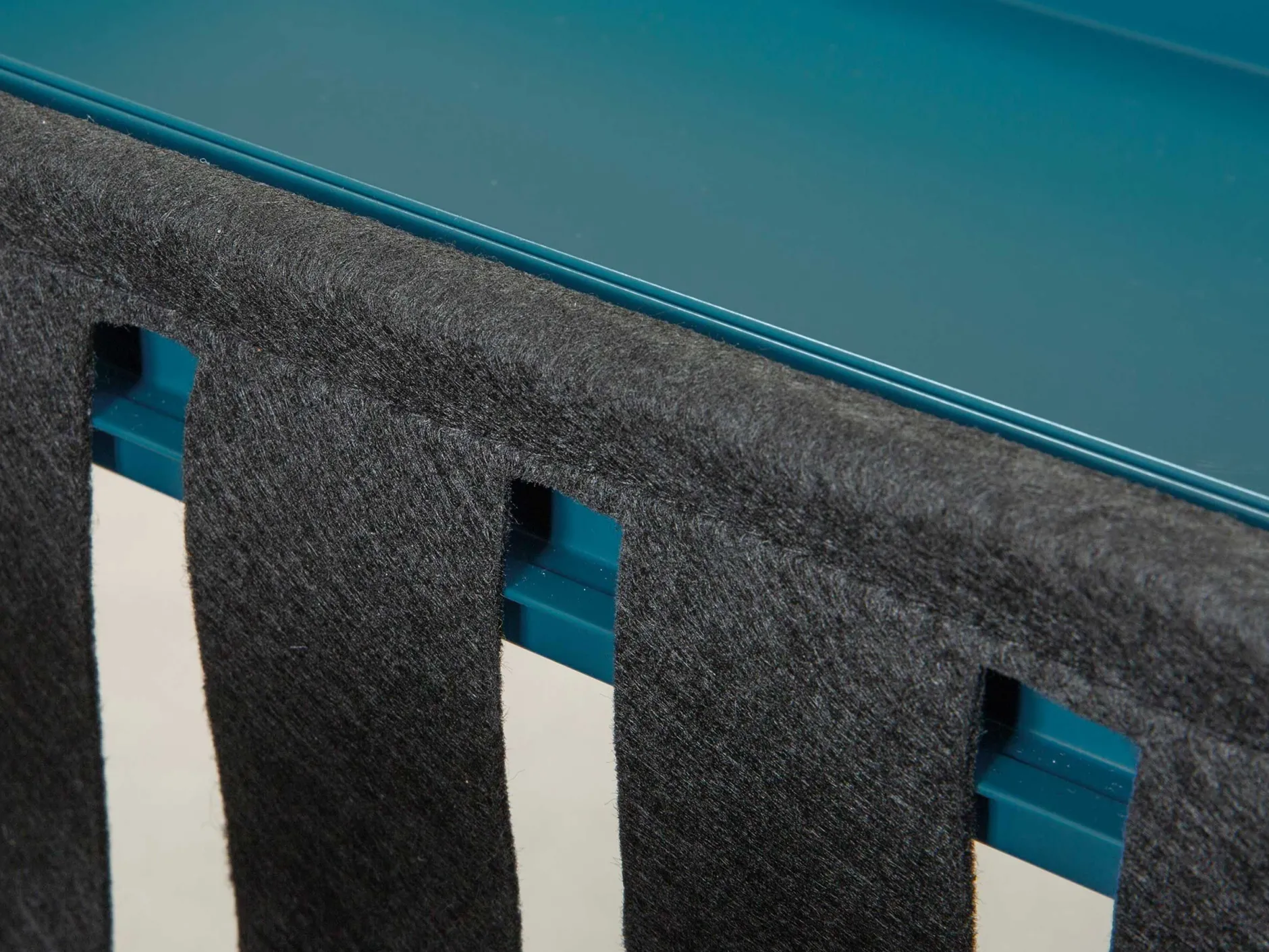 Beistelltisch Nubis 35x35 - blau/schwarz