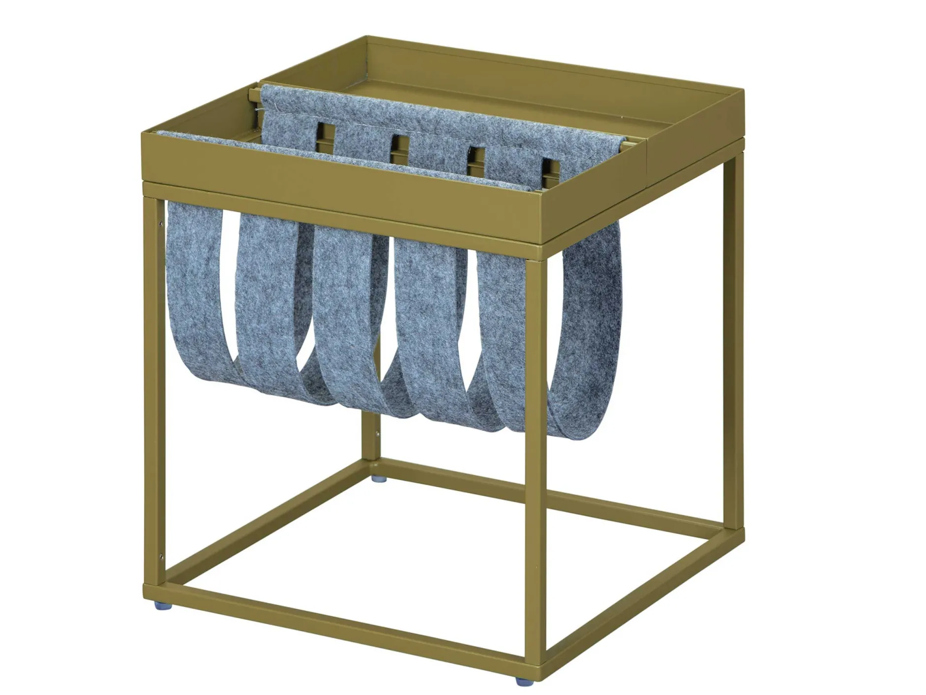 Beistelltisch Nubis 35x35 - oliv/grau