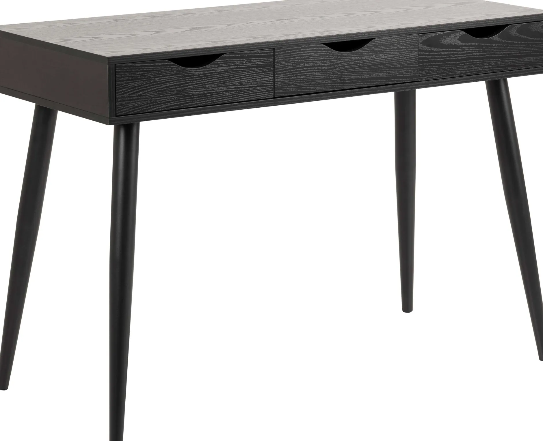 Beistelltisch/Schreibtisch Jupiter 110 cm 3 Schubladen - schwarz