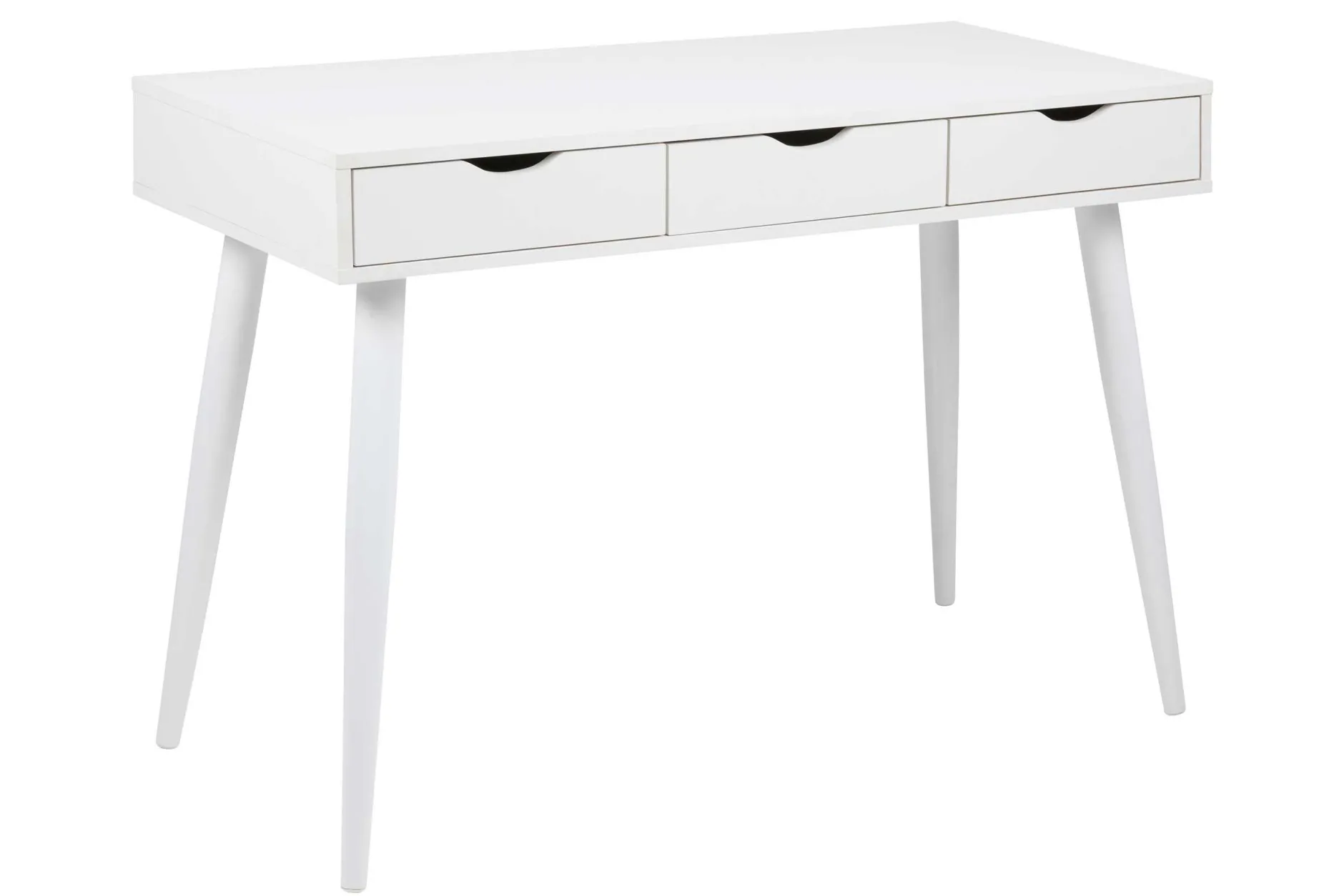 Beistelltisch/Schreibtisch Jupiter 110 cm 3 Schubladen - weiß