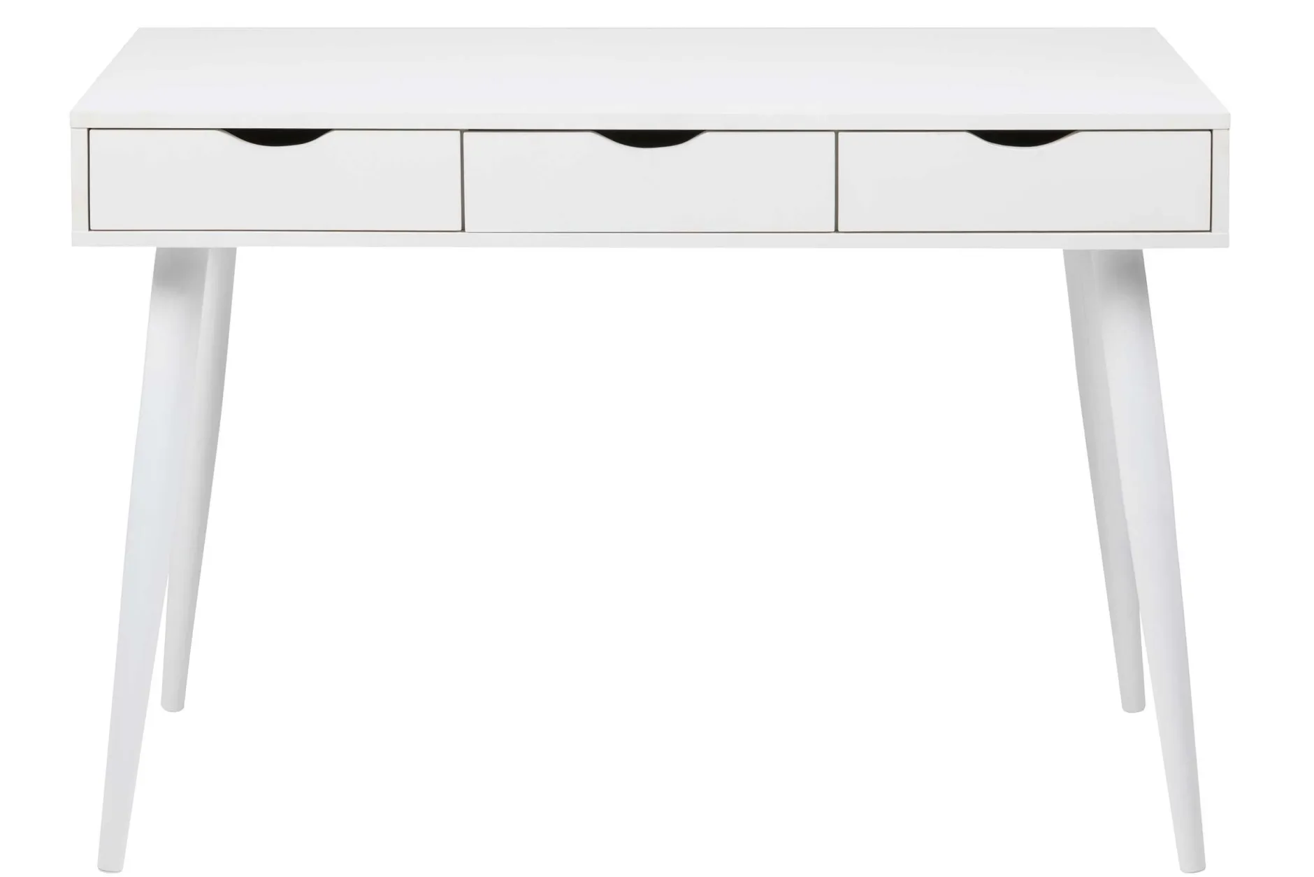 Beistelltisch/Schreibtisch Jupiter 110 cm 3 Schubladen - weiß