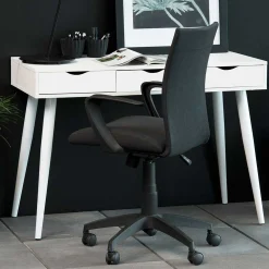 Beistelltisch/Schreibtisch Jupiter 110 cm 3 Schubladen - weiß