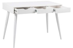 Beistelltisch/Schreibtisch Jupiter 110 cm 3 Schubladen - weiß