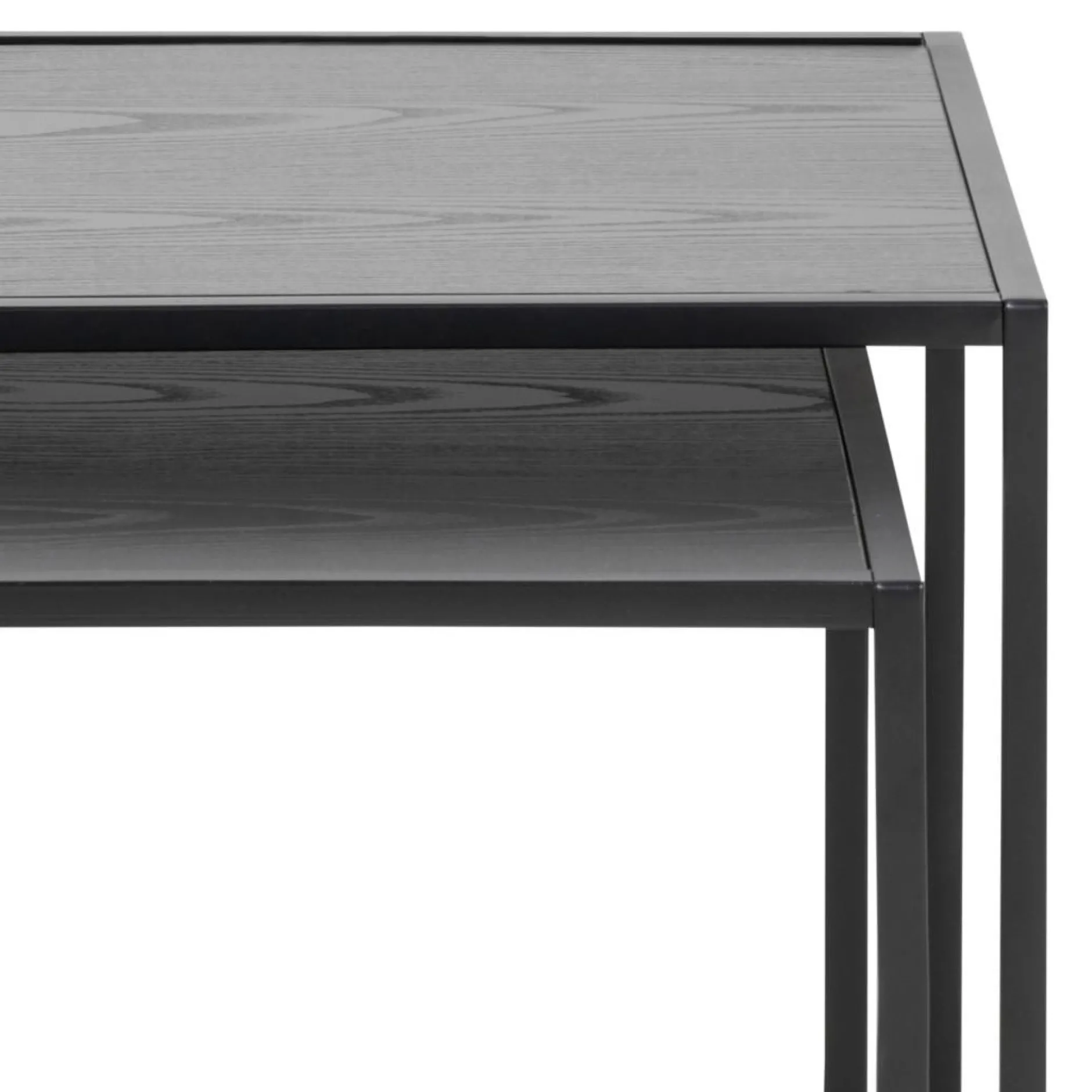 Beistelltisch-Set Dover - 2-teilig - 50x50x45cm - schwarz