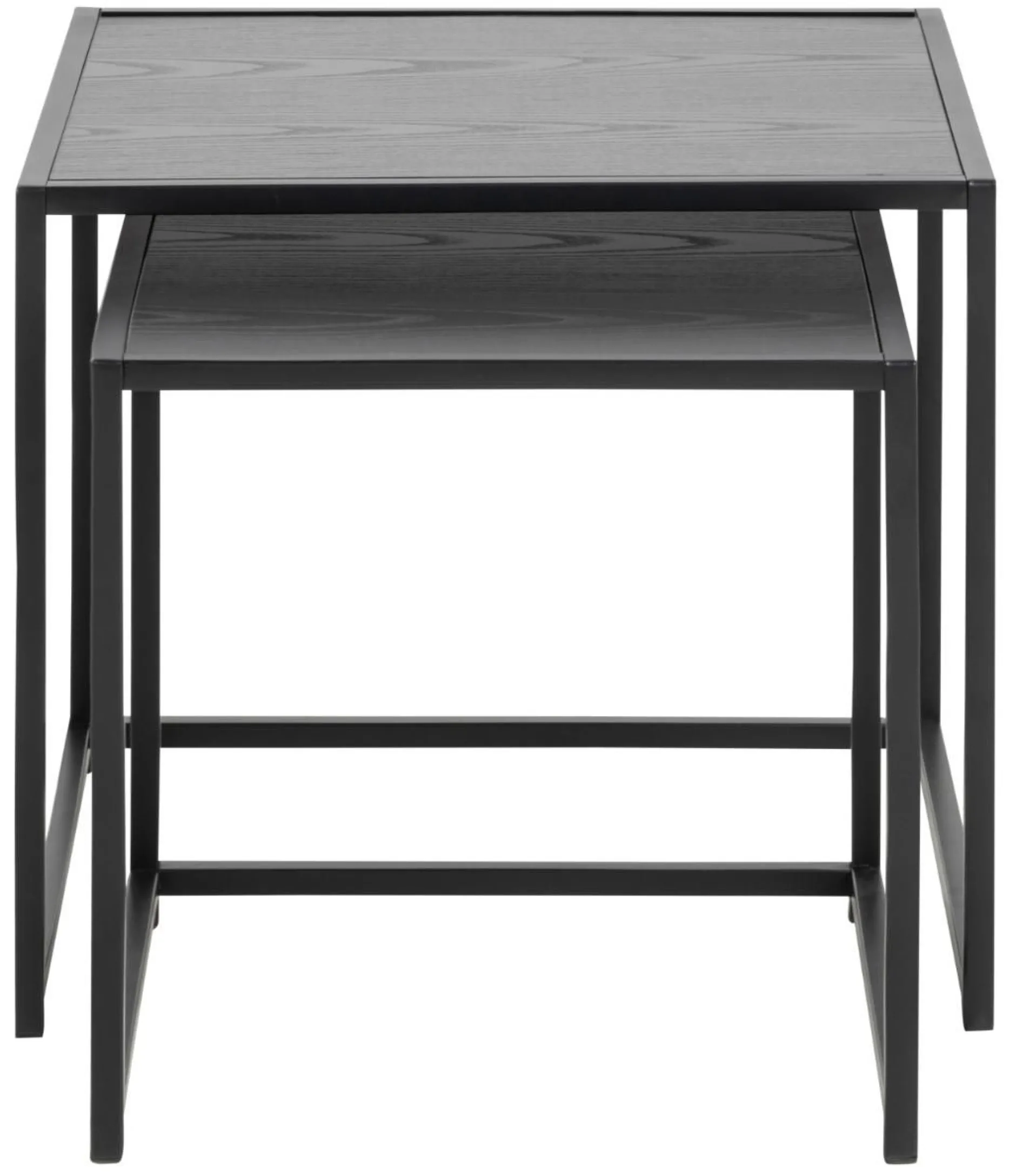 Beistelltisch-Set Dover - 2-teilig - 50x50x45cm - schwarz