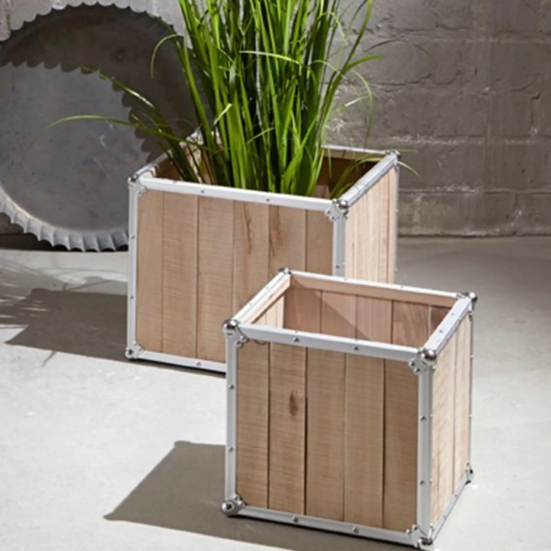 Beistelltisch-Set | 37 x 37 x 35 cm | Massivholz