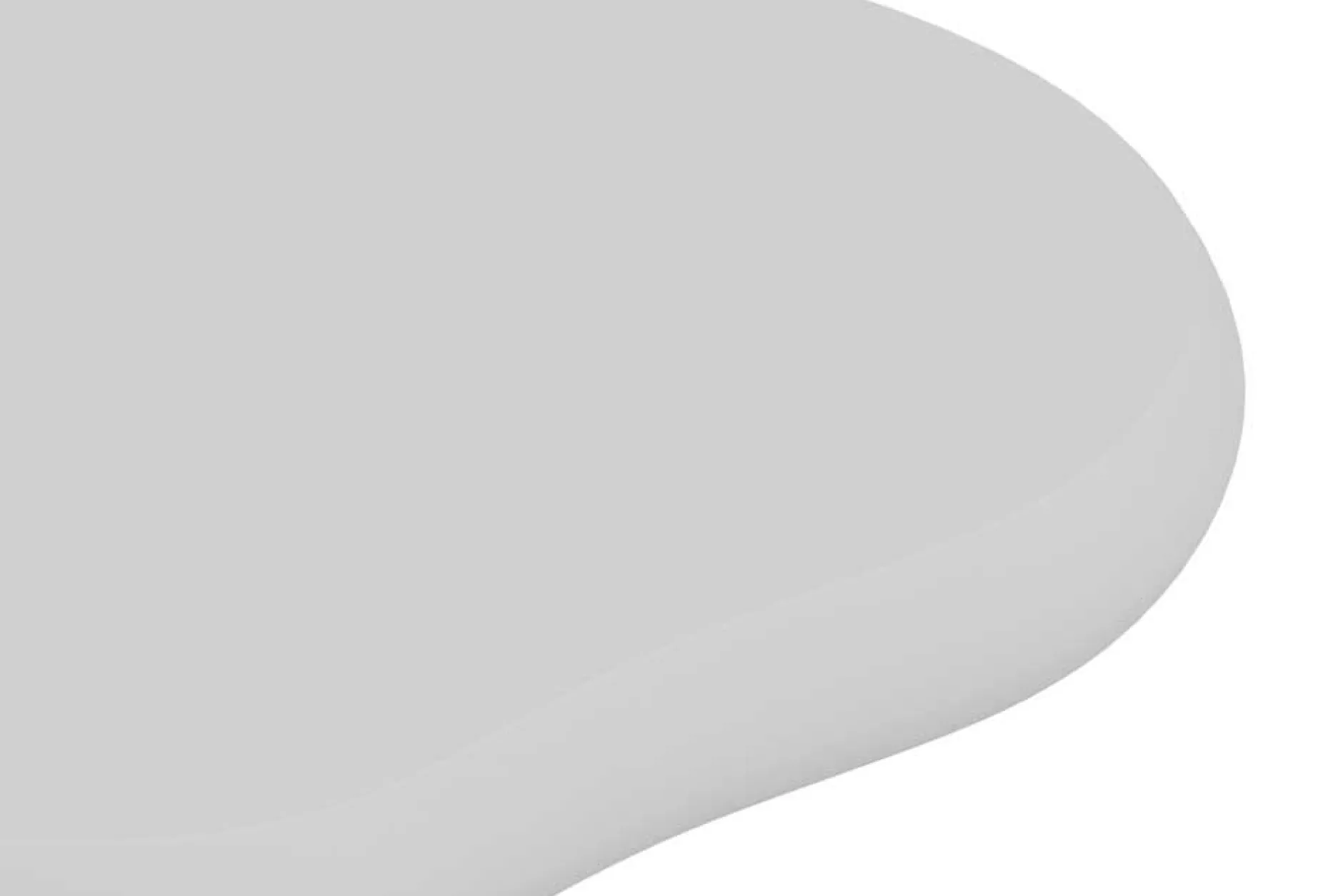 Beistelltisch Tavares - 58x50x50cm - organische Form - ecru