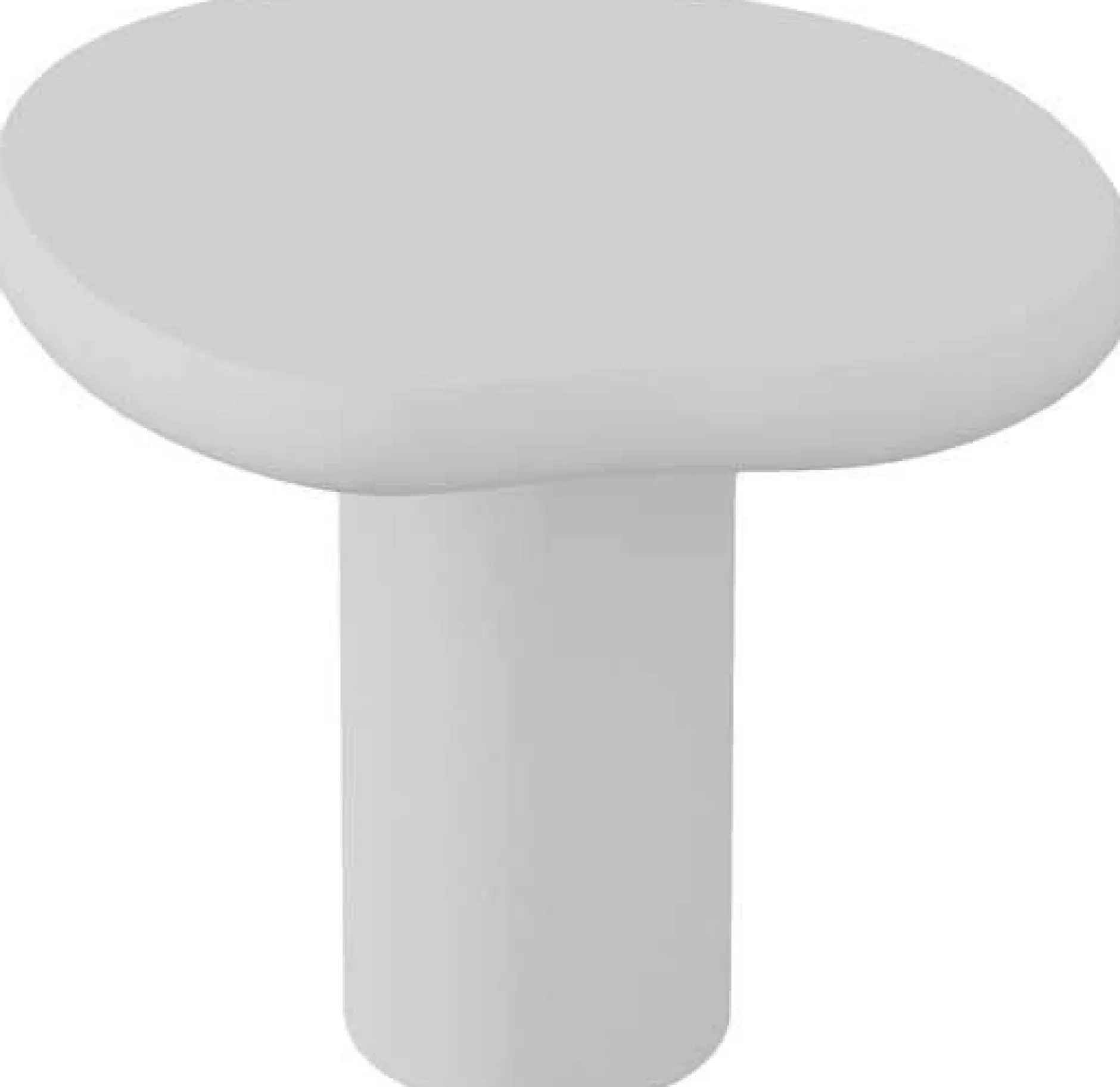 Beistelltisch Tavares - 58x50x50cm - organische Form - ecru