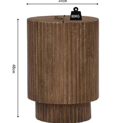 Beistelltisch Victor | Ø35 x 48 cm | Mangoholz