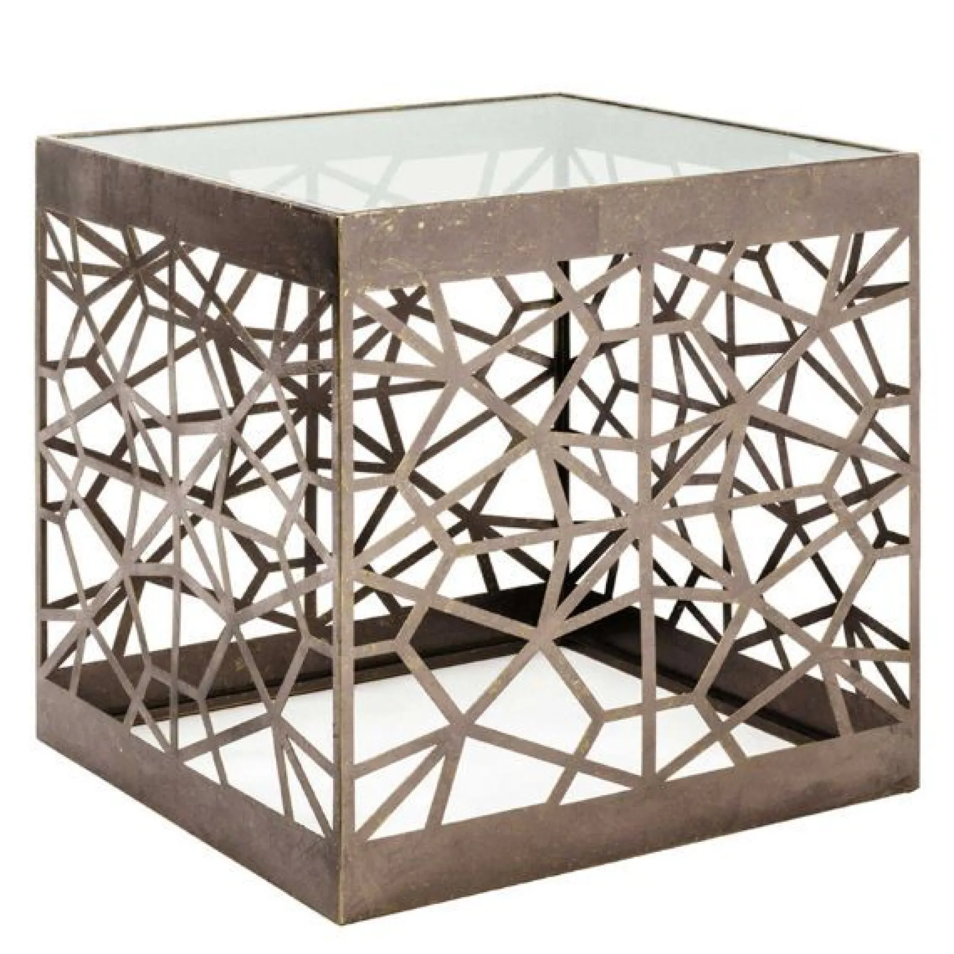 Beistelltisch | 50 x 50 x 50 cm | Bronze