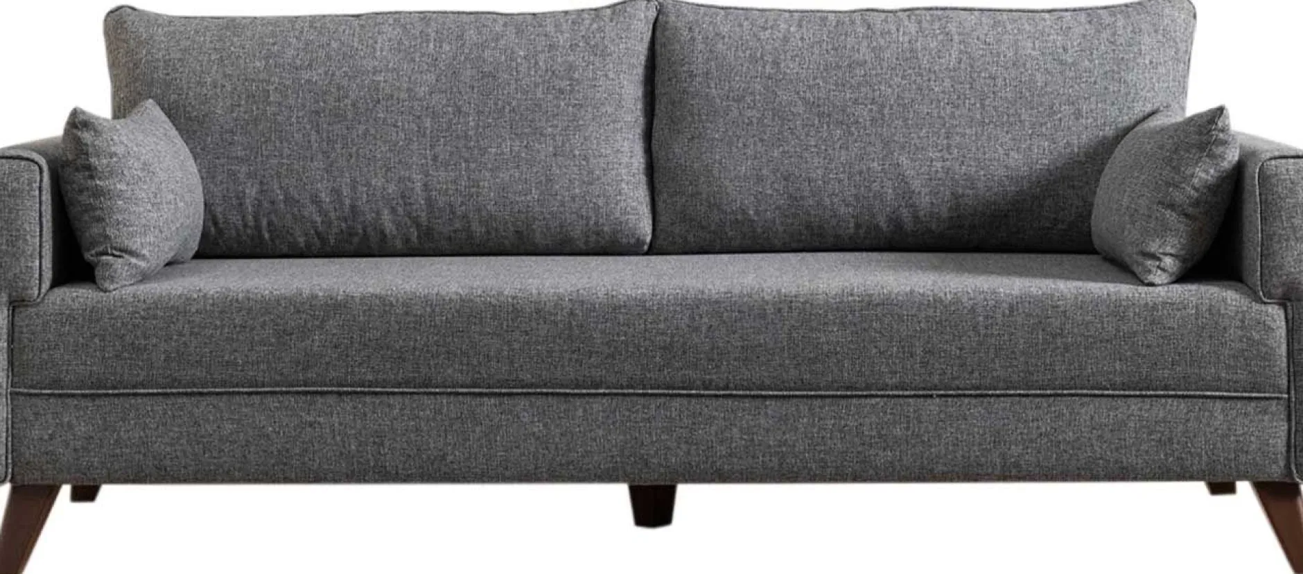 Bella 3-Sitzer-Schlafsofa | HOLZ-/MDF-RAHMEN | Grau