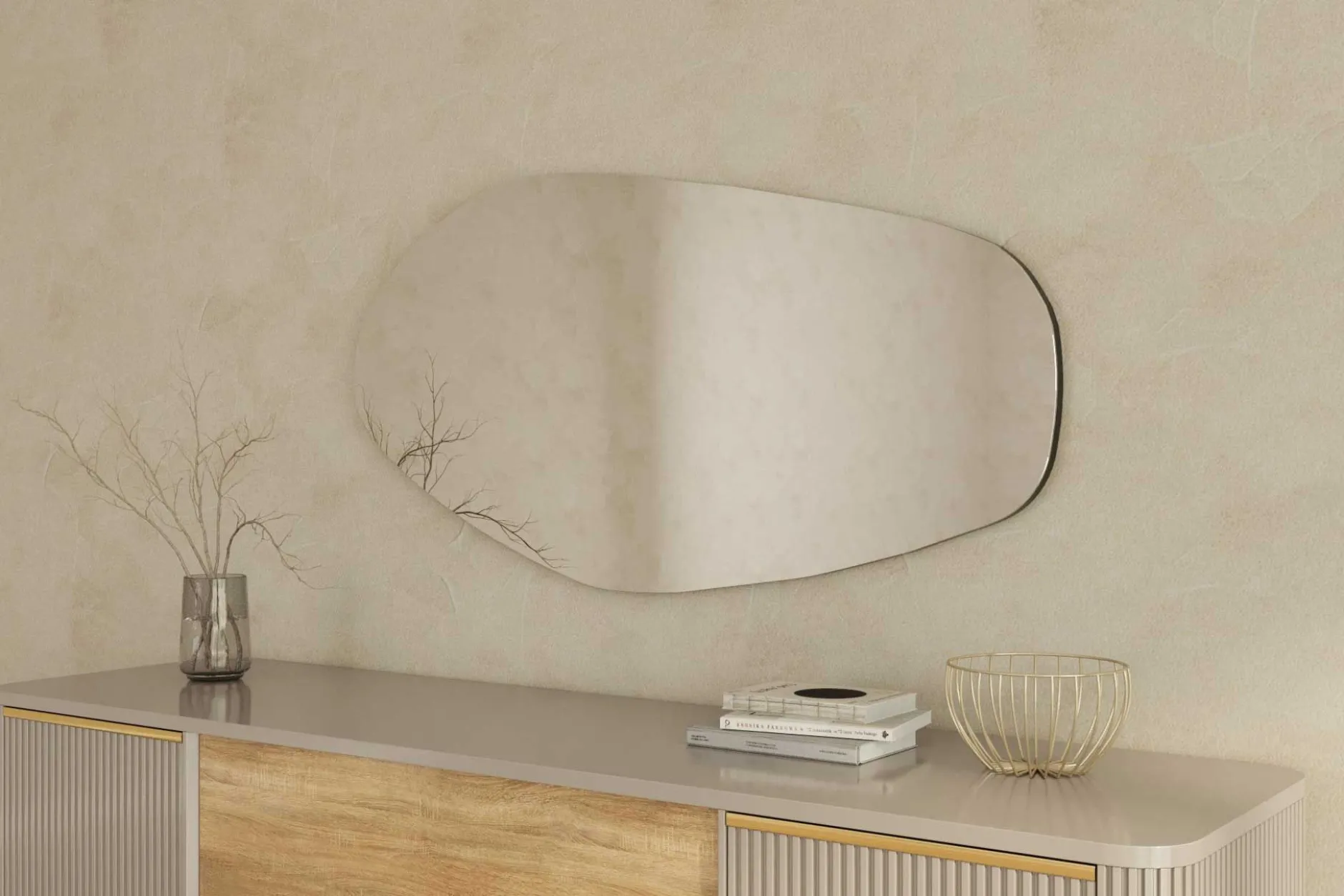 Bella Spiegel | 100% MDF | Schwarz