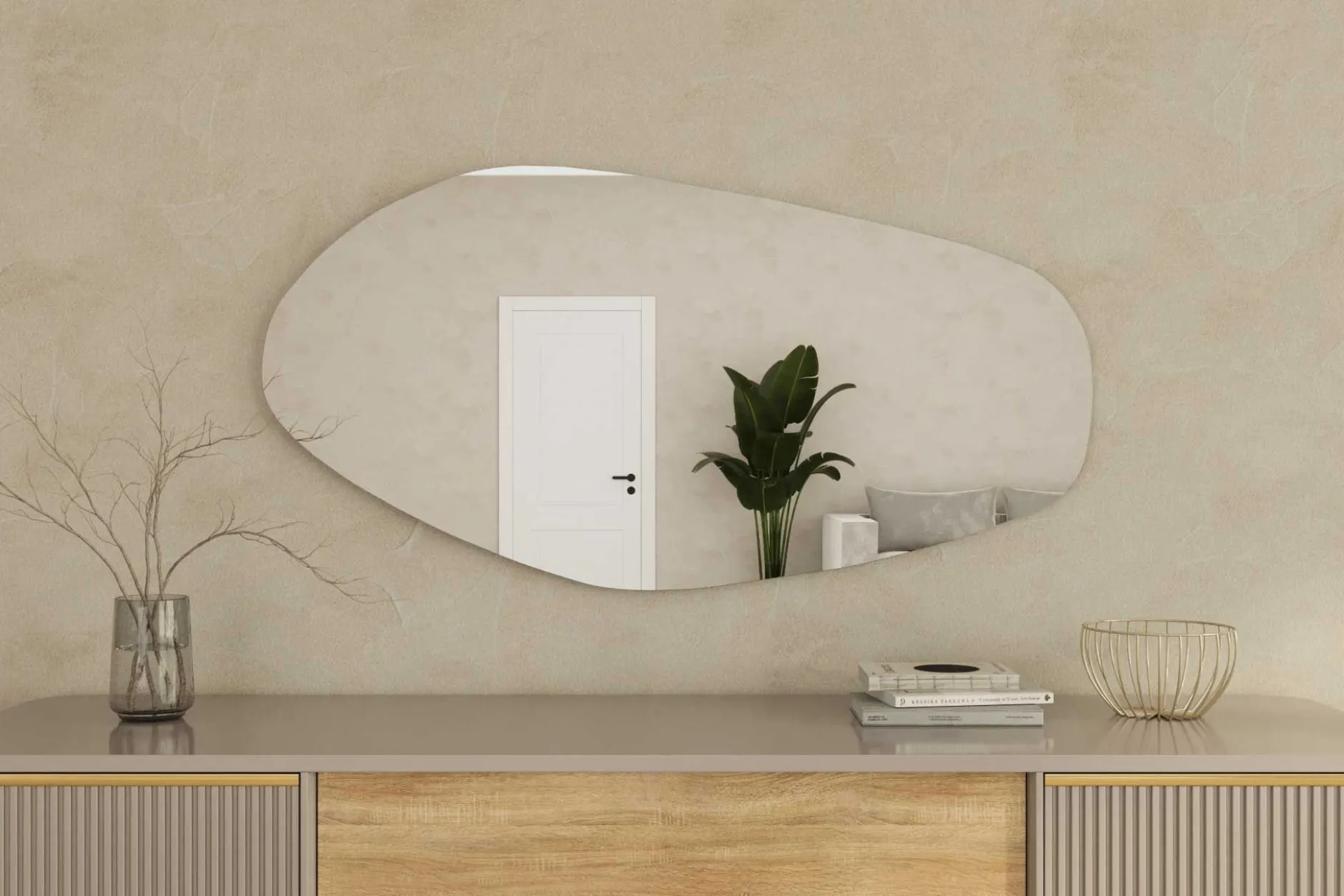 Bella Spiegel | 100% MDF | Schwarz