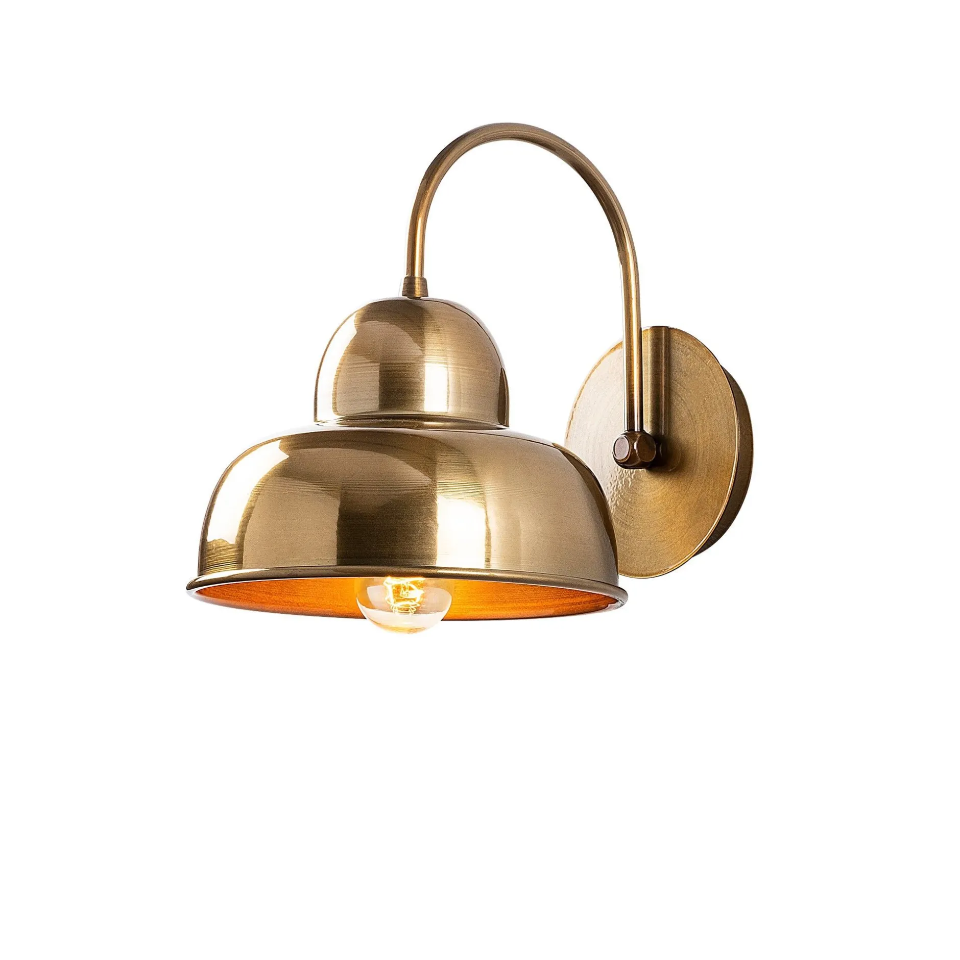 Berceste Wandleuchte | METALLGEHÄUSE | Gold