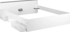 Bett Alma 140x200cm mit 2 Schubladen - weiß