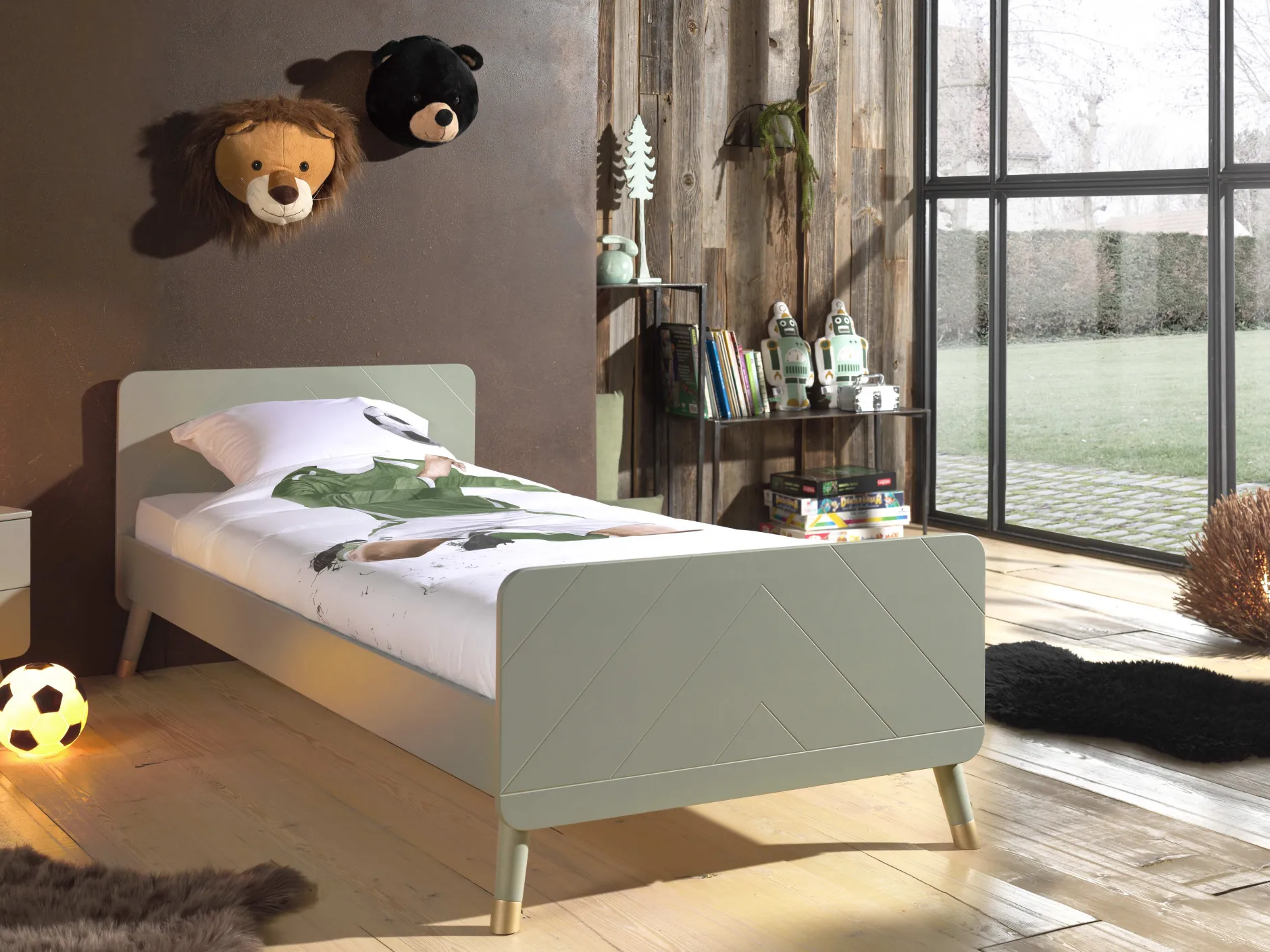 Bett Billy 90x200 - olivgrün