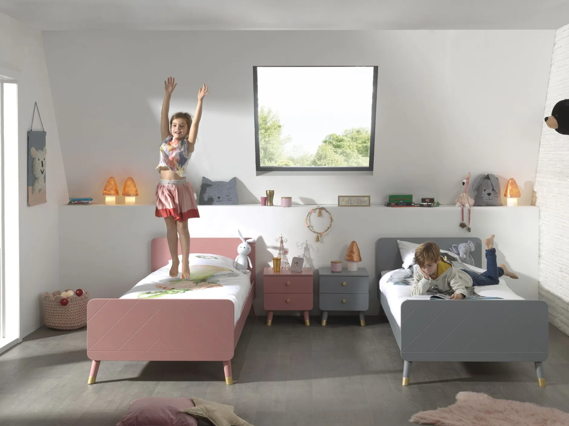 Bett Billy 90x200 - rosa