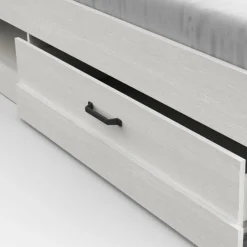 Bett Charme 160x200 cm-Kronberg Eiche/weiß strukturiert