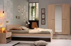 Bett Ekko 140x190 - Eichendekor