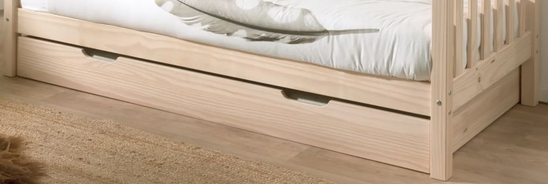 Bettkasten Friedrich | 90 x 200 cm | Milky Pine Design