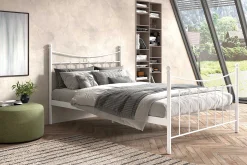 Bett Liza mit Lattenrost 140x200 - weiß