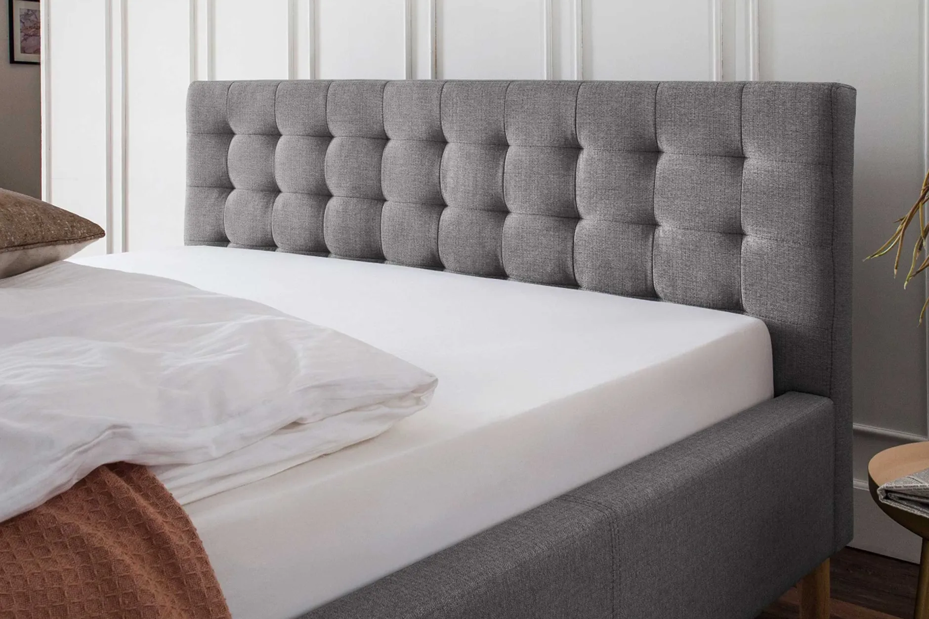 Bett Marilou 120x200 - grau