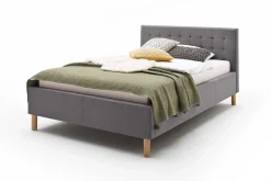 Bett Marilou 120x200 - grau