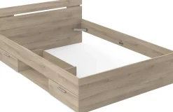 Bett Micheline 140 x 200 cm-Kronberger Eiche