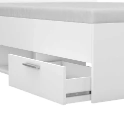 Bett Micheline 140 x 190 cm-matt weiß
