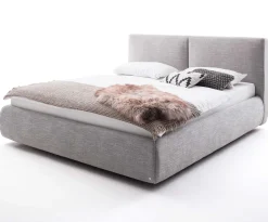 Bett mit Stauraum Celine 180x200 - hellgrau