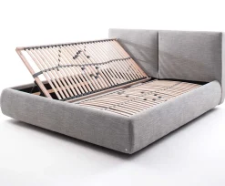Bett mit Stauraum Celine 180x200 - hellgrau