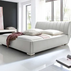 Bett mit Stauraum Davos 200x200 kingsize - weiß