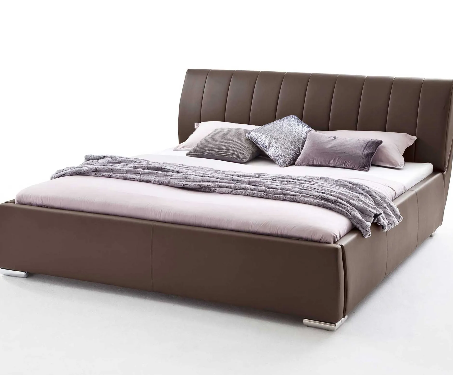 Bett mit Stauraum Davos 200x200 kingsize - braun